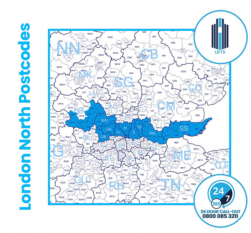 london north office map