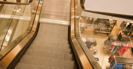 Escalator removal for retail