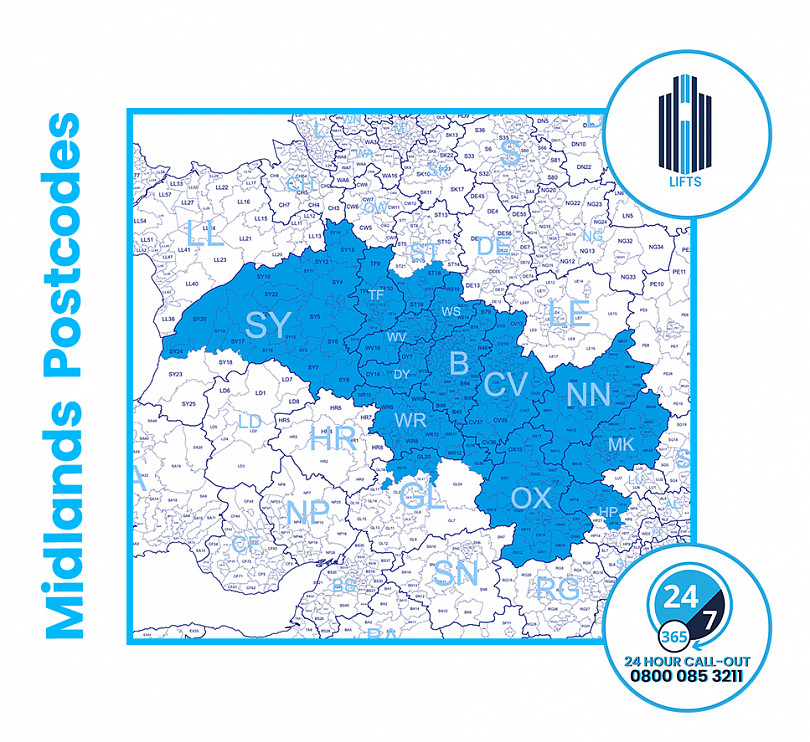 midlands office map