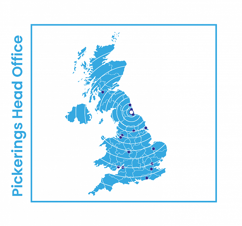 pickerings head office map