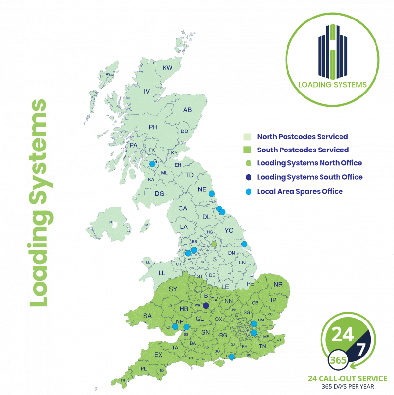 loading systems north map