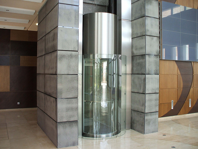 glass elevator