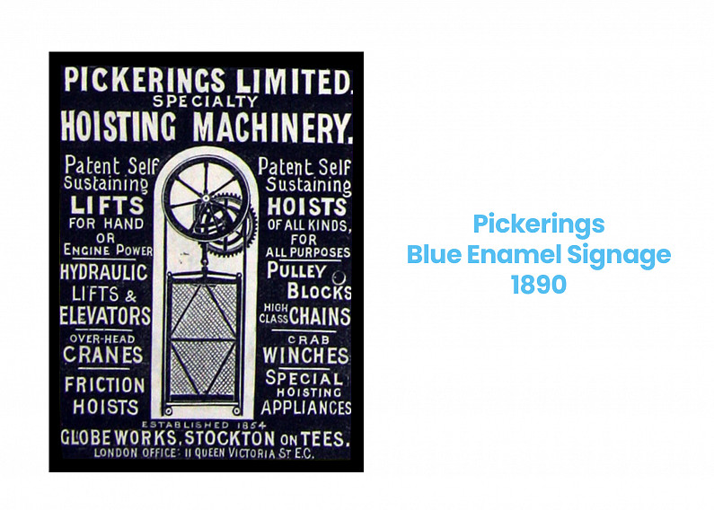 pickerings limited enamel signage