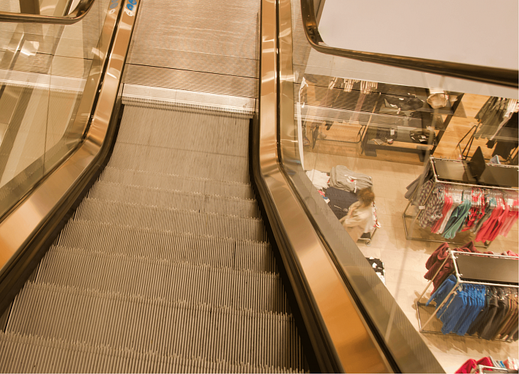 Escalator removal for retailer