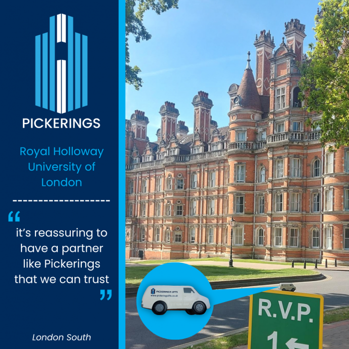 Lift repair at Royal Holloway University of London