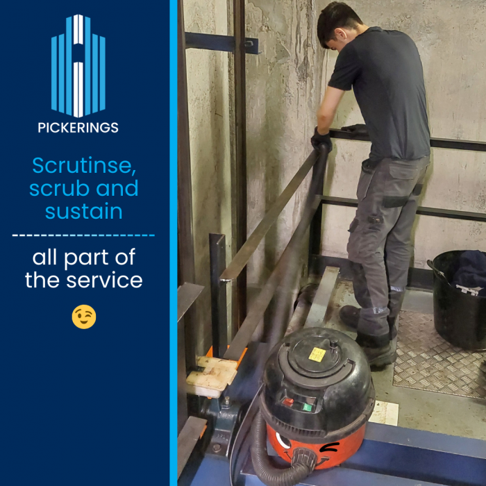 Apprentice Olly completes a full shaft clean down